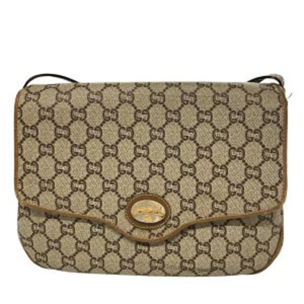 Gucci GG Plus Supreme shoulder bag beige brown monogram